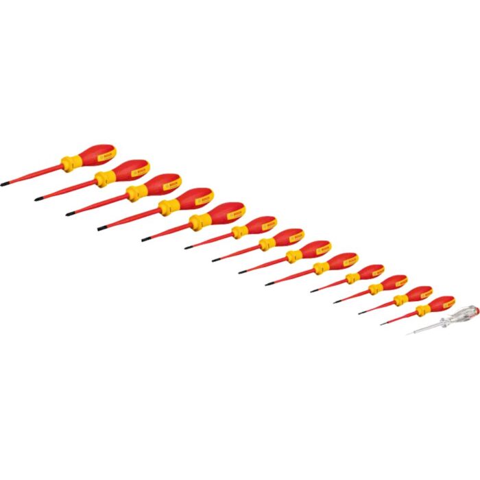 Bosch – 14-delni set VDE Električarskih odvrtača – 1600A02NF9 - Slika 1