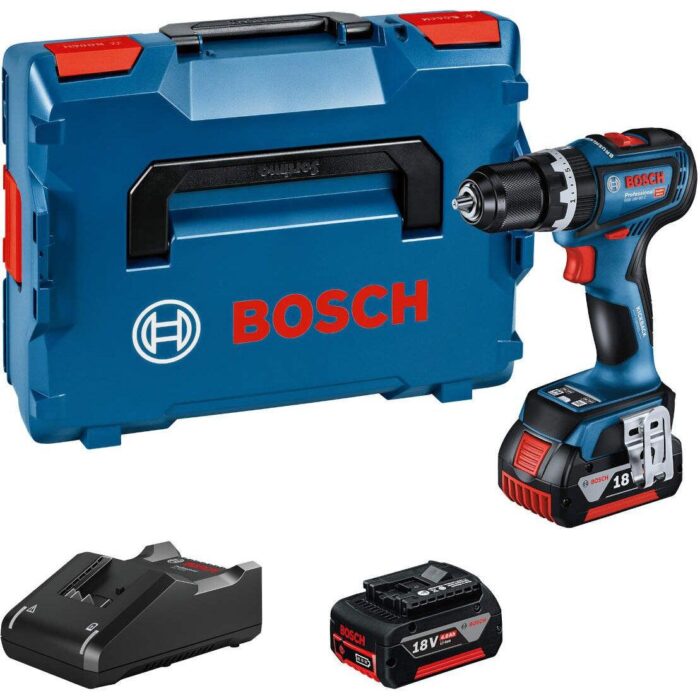 Akumulatorska vibraciona bušilica - odvrtač Bosch GSB 18V-90 C; 2x4,0Ah; L-Boxx (06019K6103) - Slika 1