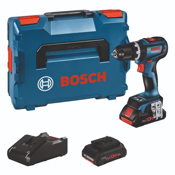 Akumulatorska vibraciona bušilica - odvrtač Bosch GSB 18V-90 C; 2x4,0Ah ProCORE; L-Boxx (06019K6105) - Slika 1