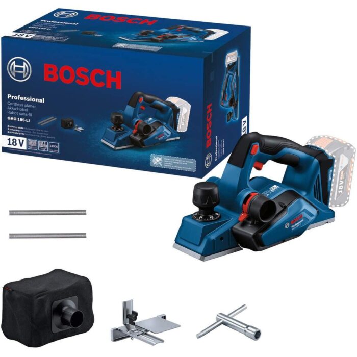 Akumulatorsko rende (ručni abrihter) Bosch GHO 185-Li 18V Solo (06015B5021) - Slika 1