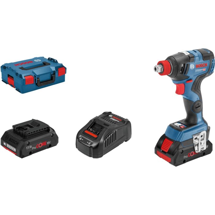Akumulatorski udarni odvrtač Bosch GDX 18V-200 C; 2x4,0Ah ProCORE; L-Boxx (06019G4206) - Slika 1