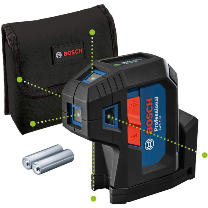 Bosch GPL 5 G laser za tačke 30m - zeleni zrak (0601066P00) - Slika 1