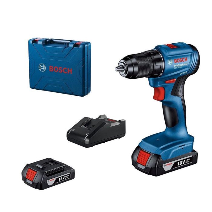 Bosch GSR 185-Li akumulatorska bušilica - odvrtač; 18V 2x2.0 Ah + kofer (06019K3000) - Slika 1