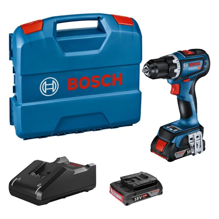 Bosch GSR 18V-90 C akumulatorska bušilica/odvrtač; 2x2,0 Ah + plastični kofer (06019K6020) - Slika 1