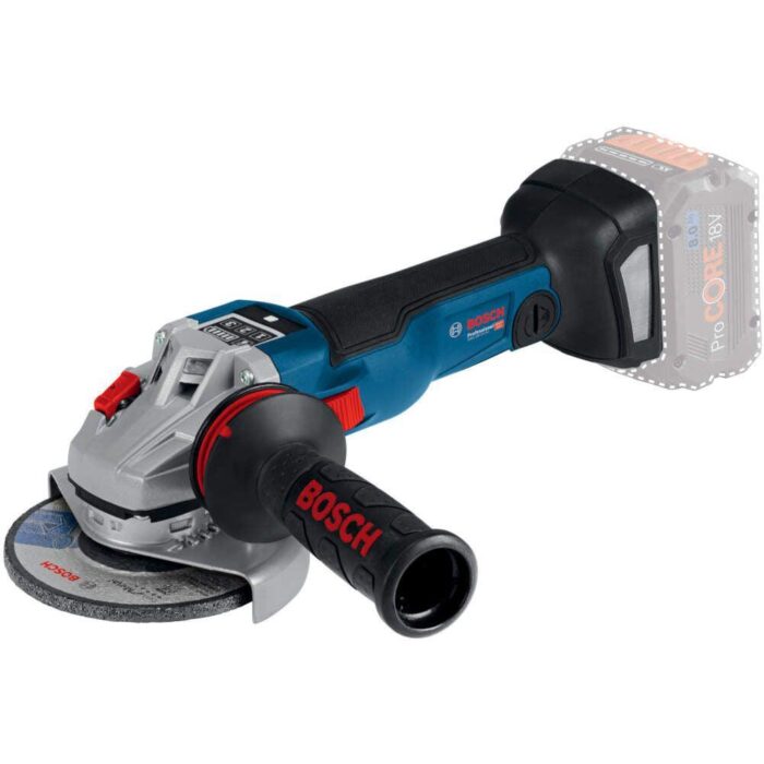bosch-gws-18v-10-sc-solo-akumulatorska-ugaona-brusilica-06019g350b.jpg Akumulatorska ugaona brusilica Solo Bosch GWS 18V-10 SC; 150mm; bez baterije i punjača (06019G350B) - Slika 1