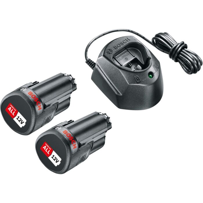 Bosch starter set 2 x akumulator PBA 12V 1,5 Ah + punjač GAL 1210 (1600A01L3E) - Slika 1