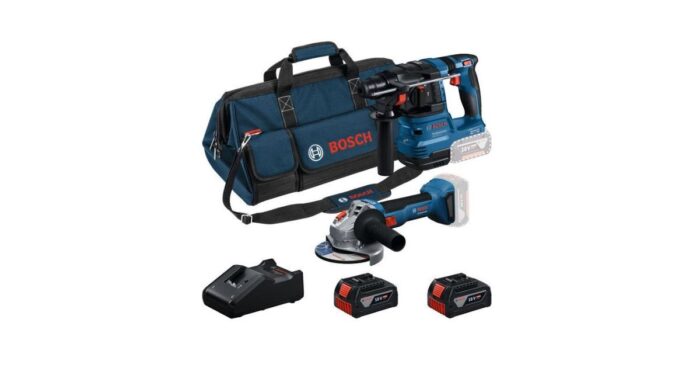 Komplet od 2 alata od 18 V: GWS + GBH + 2x GBA 18V 4.0Ah + GAL + torba - Slika 1