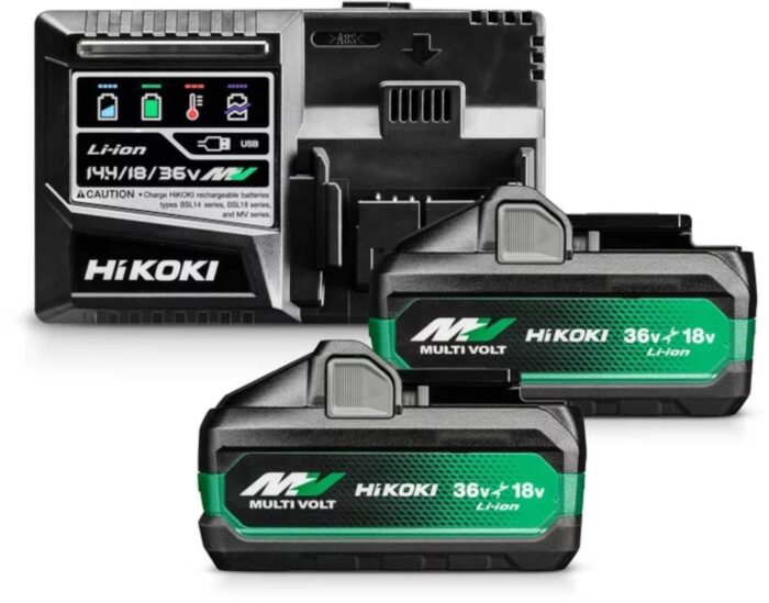 Hikoki set 2 x 36V-4Ah / 18V-8Ah BSL36B18X Multi Volt baterija + UC18YSL3 punjač (UC18YSL3-WJZ) - Slika 1