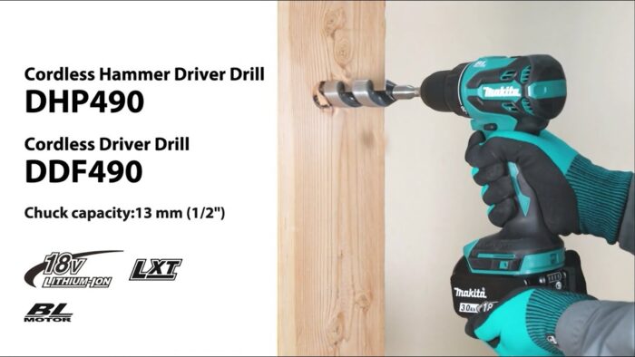 Akumulatorska bušilica - odvrtač Makita DDF490WVE; 2 x 2,0Ah 18V + kofer - Slika 3